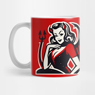 Retro Devil Girl Mug